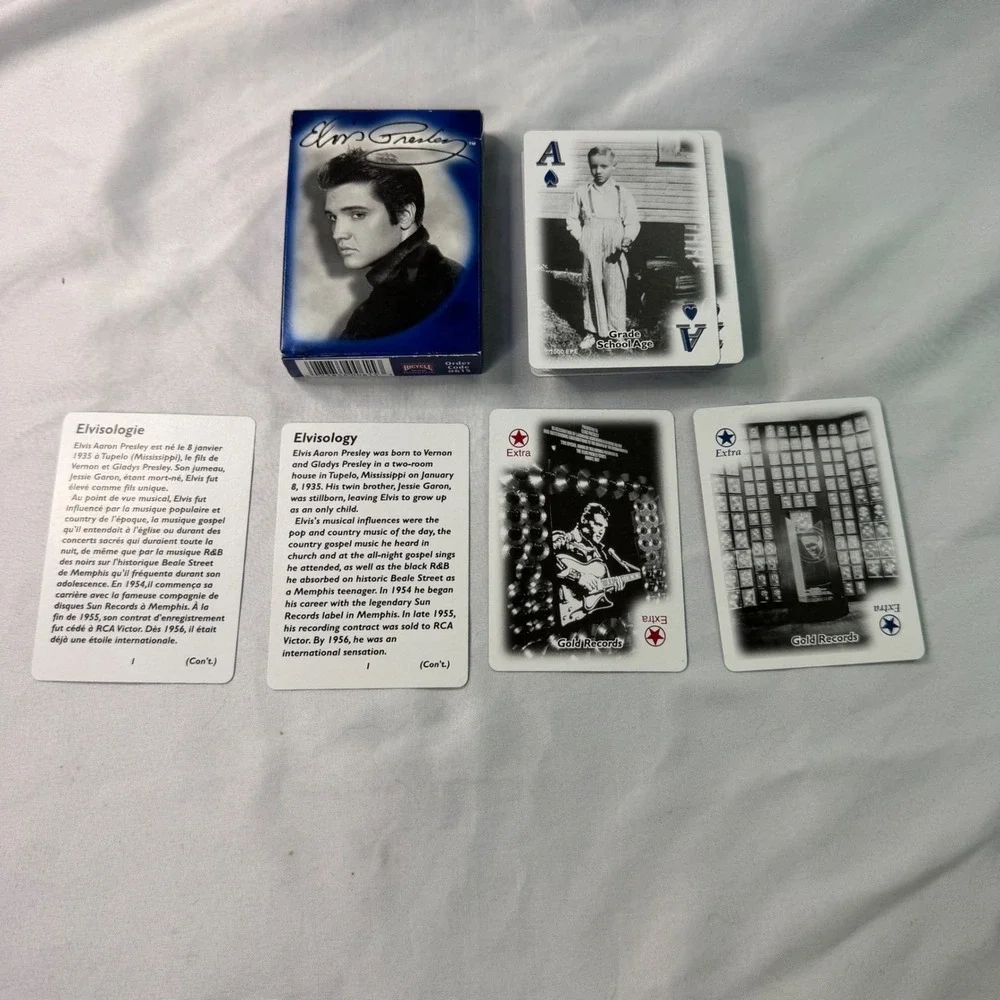 Elvis Presley Playing Cards Official Graceland Gallery Early 1960s Deck 2000 EPE